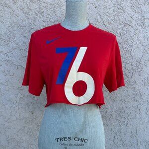 Nike Retro 1976 Altered Cropped Tee Crop Top T-Shirt - Medium